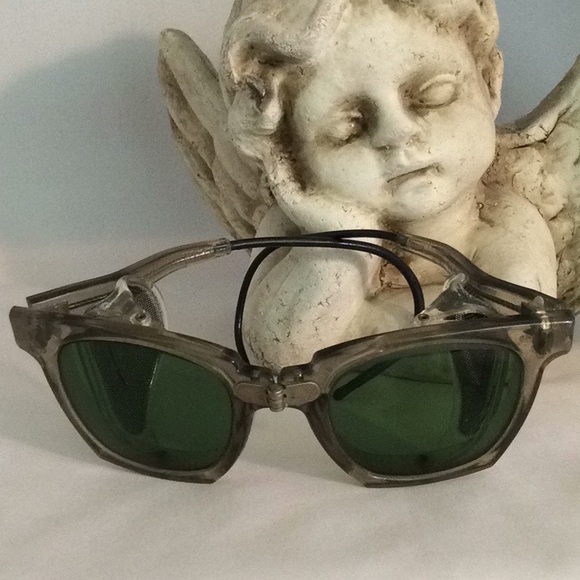 STEAMPUNK STYLE Vintage Folding Welders Goggles - Picture 10 of 13